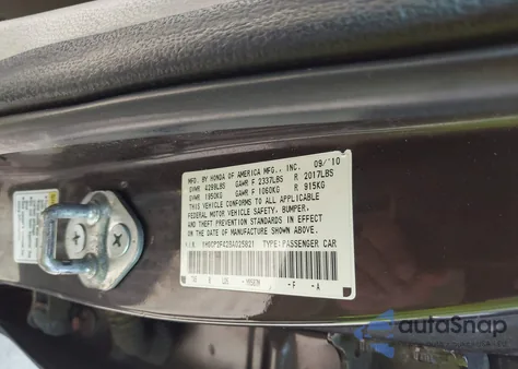 2011 Honda Accord 2.4 Lx-P from USA, damaged, VIN 1HGCP2F42BA025821